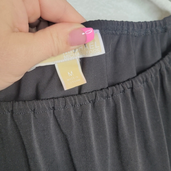 Michael Kors Black and White Striped Bell Sleeve Top - Picture 2 of 4